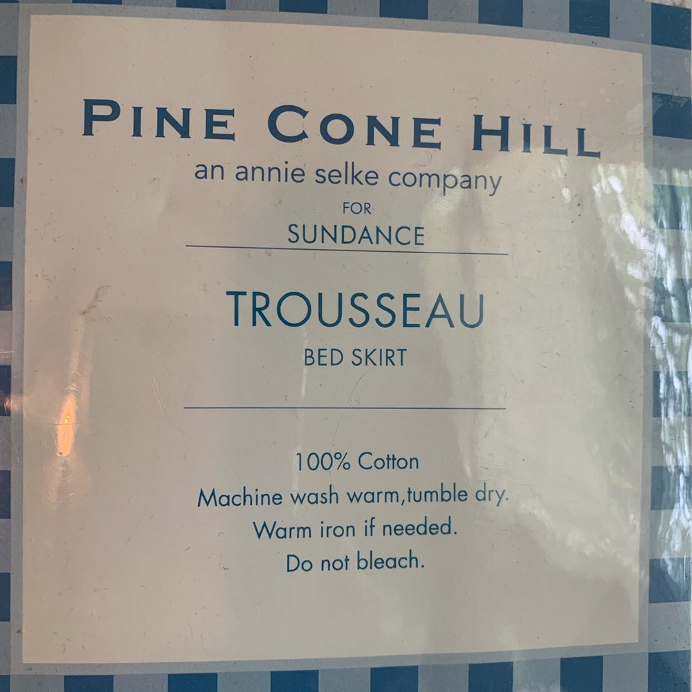 Pine Cone Hill luxury bedding Queen trousseau bed skirt